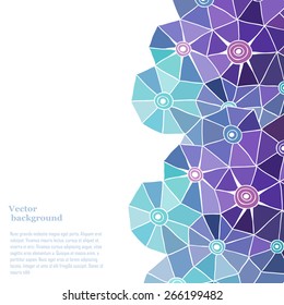 Colorful abstract pattern background, triangle composition, vector illustration with plenty space for your text