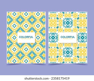 colorful abstract pattern cover design