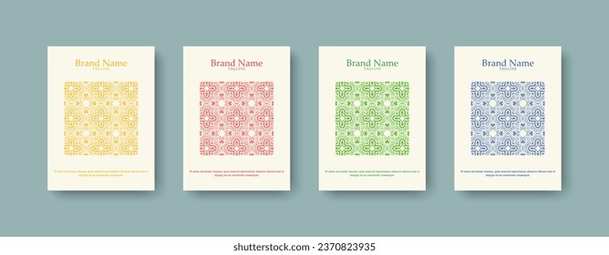 colorful abstract pattern cover design