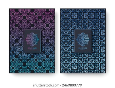 colorful abstract pattern cover design
