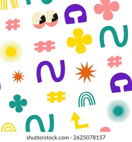 Colorful abstract pattern for cyber monday design.