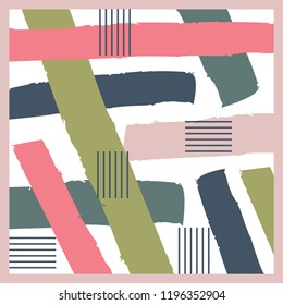 colorful abstract pattern design for scarf
