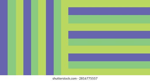 Colorful abstract pattern featuring stripes and lines in various shades and directions, emphasizing geometric design elements.