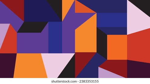 Colorful abstract pattern geometric vector illustration background design.