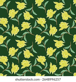 Modelo abstracto colorido en la flor del ornamento. es perfecto para el Fondo de pantalla, diseño de la tela, diseño textil, cubierta, papel de embalaje. Patrón floral sin fisuras con flores de colores, hojas