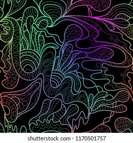 Colorful abstract pattern. Psychedelic art. Gradient