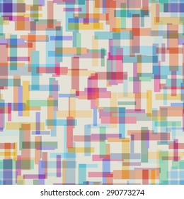 Colorful abstract pattern from rectangle shape. Vector illustration