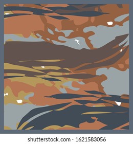 colorful abstract pattern for scarf design