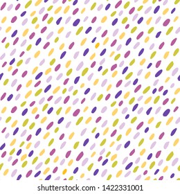 Colorful abstract pattern with strokes. Manual graphics. Endless ornament for a variety of decorative surfaces. Vector illustration.