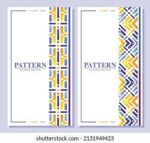 colorful abstract pattern vertical banner