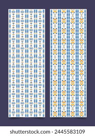 colorful abstract pattern vertical banner