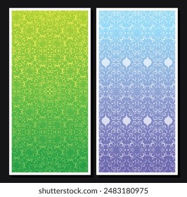 colorful abstract pattern vertical banner