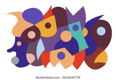 colorful abstract pattern for wall decoration