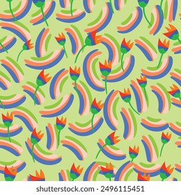 Colorful abstract  pattern wallpaper. abstract ornament for digital print. 