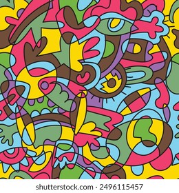 Colorful abstract  pattern wallpaper. abstract ornament for digital print. 