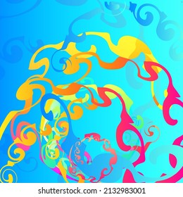 Colorful abstract patterns with different design patterns