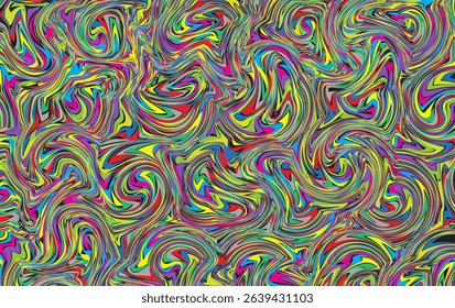 Colorful abstract patterns with the impression of flowing paint or swirling liquid. These patterns have a psychedelic feel as a background or unique design element