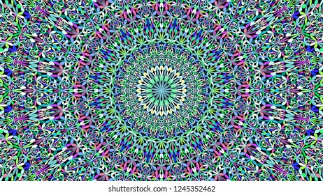 Colorful abstract petal garden mandala pattern geometry wallpaper - ethnic vector graphic