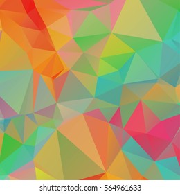 colorful abstract poligonal background in vector graphics.