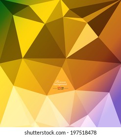 Colorful abstract polygon background for creative design