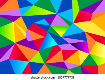 colorful abstract polygon background, vector design