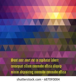 
Colorful abstract polygonal design