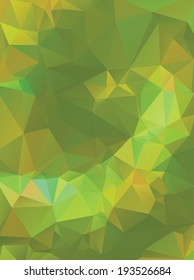 Colorful abstract polygonal illustration, decorative geometric background.