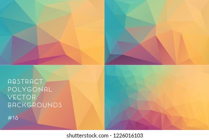 Colorful abstract polygonal vector background