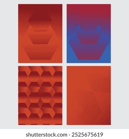 Colorful abstract poster background templates design