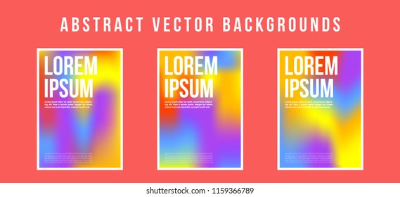 Colorful abstract poster backgrounds template