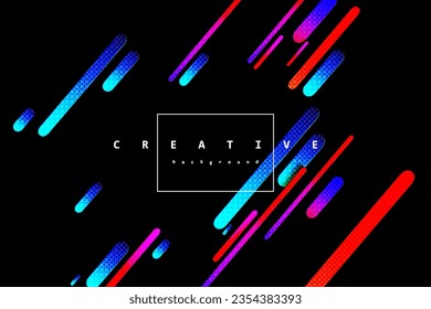 Colorful abstract poster and cover design, electronic music festival banner with abstract gradient, vector psychedelic background for flyer or brochure, iVector illustration