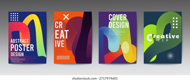 Colorful Abstract Poster Design for Creative Projects