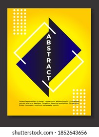 Colorful abstract poster design with dummy text