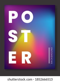 Colorful abstract poster design with dummy text