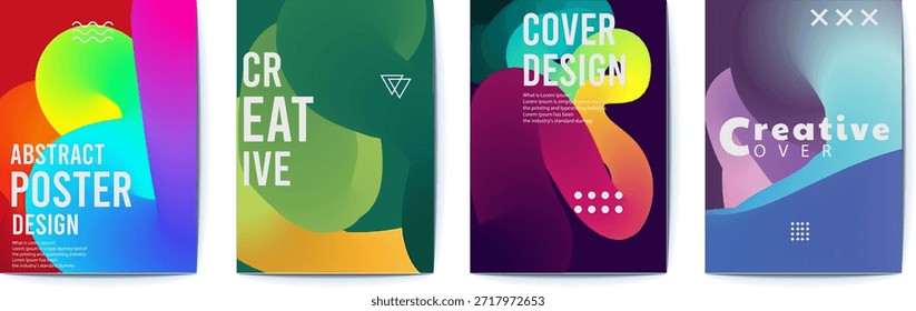 Colorful Abstract Poster Designs for Creative Projects