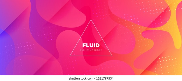 Colorful Abstract Poster. Gradient Background. Minimal Concept. Red Dynamic Waves. 3d Fluid Shapes. Rainbow Geometric Background. Bright Minimal Design. Orange Flow Brochure. Abstract Shapes.