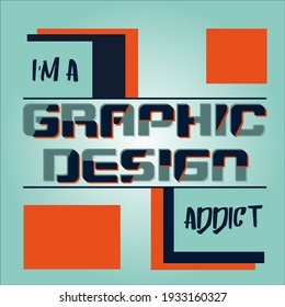 Colorful abstract poster for graphic designers