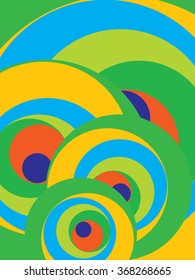 Colorful Abstract Poster Painting Vector Illustration