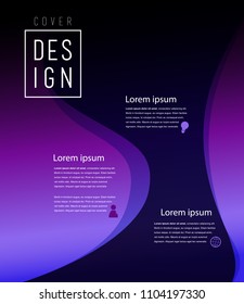 Colorful abstract poster template background.