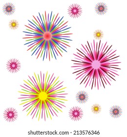 Colorful Abstract Psychedelic Art Background. Vector Illustration. EPS10