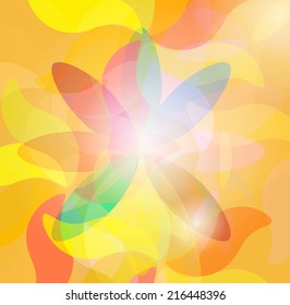 Colorful Abstract Psychedelic Art Background. Vector Illustration. EPS10