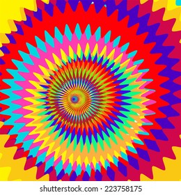 Colorful Abstract Psychedelic Art Background. Vector Illustration. EPS10