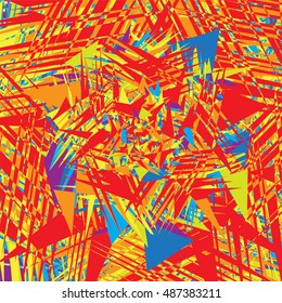 Colorful Abstract Psychedelic Art Background. Vector Illustration. EPS10