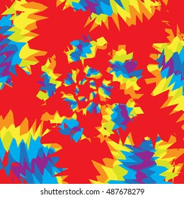 Colorful Abstract Psychedelic Art Background. Vector Illustration. EPS10