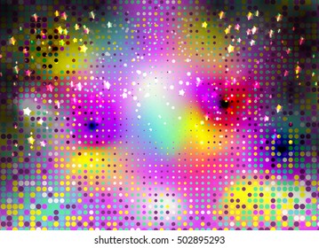 Colorful Abstract Psychedelic Art Background. Vector Illustration. EPS10
