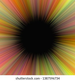 Colorful abstract psychedelic blast concept background - vector ray burst graphic design