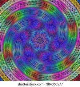 Colorful abstract psychedelic spiral fractal design background