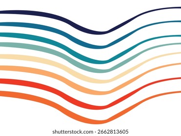 Colorful abstract rainbow background featuring vibrant dividing in 8 different lines