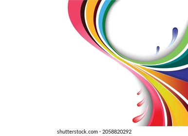 bunter abstrakter Regenbogen-Hintergrund, Vektorgrafik
