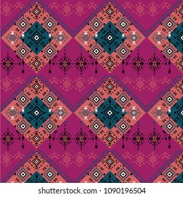colorful abstract repeated pattern,tribal elements ,vector illistration.